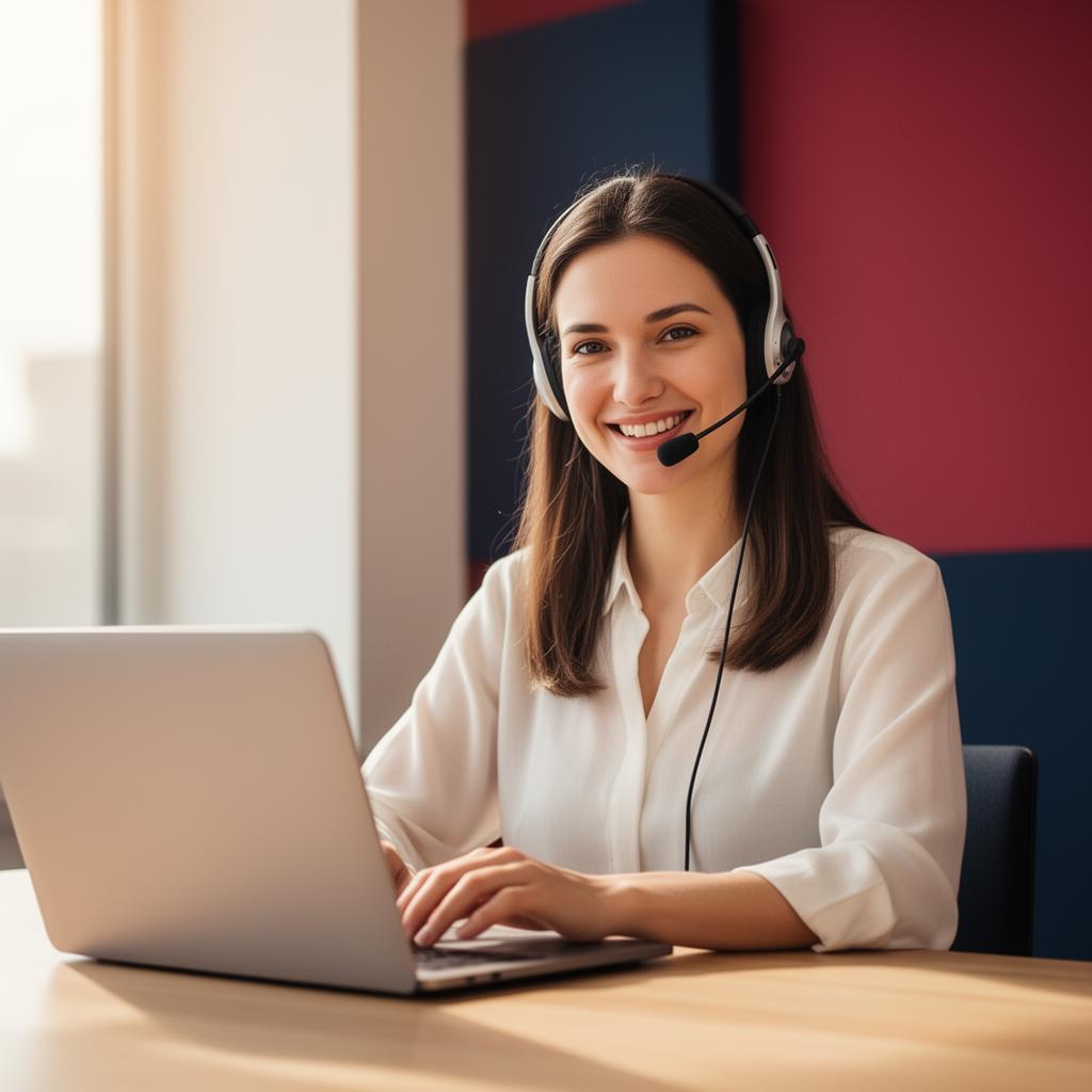 Friendly ExCustomer Hub agent ready to assist with money transfers